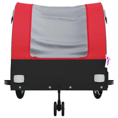 vidaXL Bike Trailer Black and Red 45 kg Iron 6