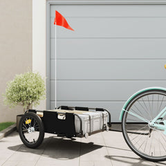 vidaXL Bike Trailer Black Oxford Fabric and Iron 1