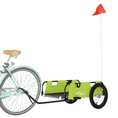 vidaXL Bike Trailer Green Oxford Fabric and Iron 3