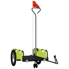 vidaXL Bike Trailer Green Oxford Fabric and Iron 2
