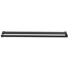 Walk-in Shower Wall with Shelf Black 2x2 Grids Transparent 80 cm 195 cm