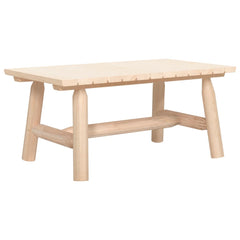 3 Piece Garden Lounge Set Solid Wood Spruce Natural 2x bench + table