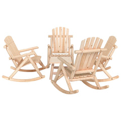 3 Piece Garden Lounge Set Solid Wood Spruce Natural 2x armchair + 2x bench + table