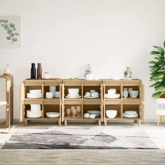 Sideboards 60x35x70 cm Engineered Wood 3 pcs Sonoma oak