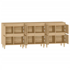 Sideboards 60x35x70 cm Engineered Wood 3 pcs Sonoma oak