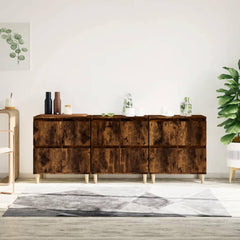 Sideboards 60x35x70 cm Engineered Wood 3 pcs Smoked oak