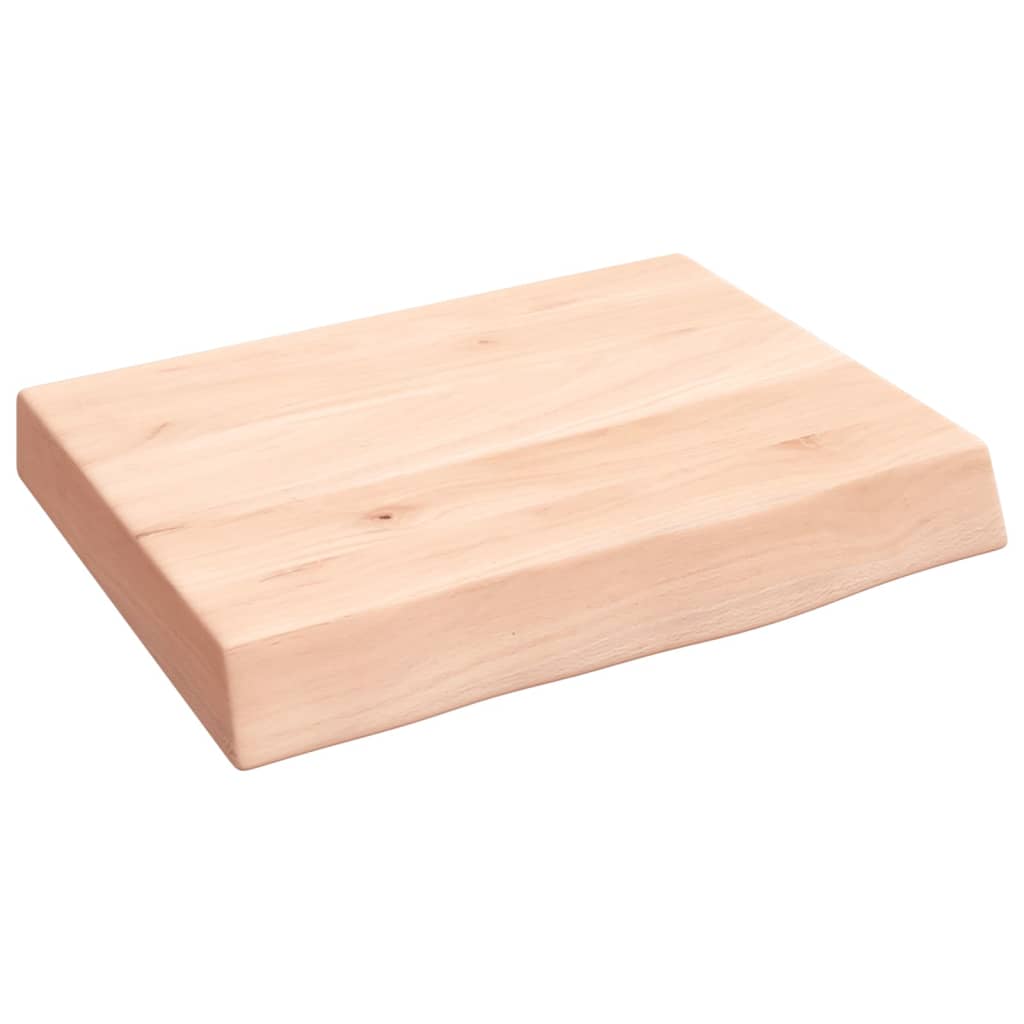 vidaXL Bathroom Countertop 40x30x(2-6) cm Untreated Solid Wood 2