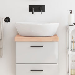 vidaXL Bathroom Countertop 40x30x(2-6) cm Untreated Solid Wood 1