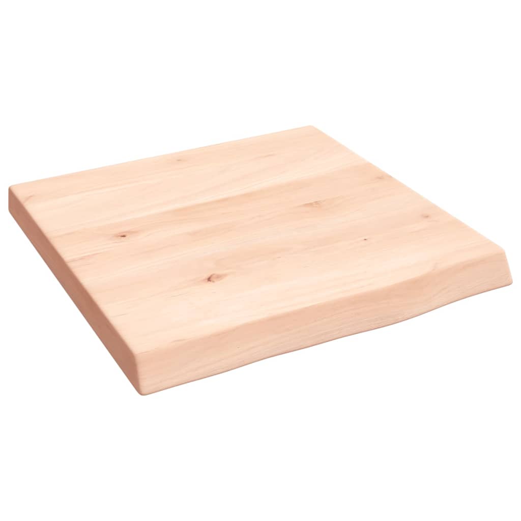 Bathroom Countertop 40x40x(2-4) Untreated Solid Wood Natural Height 4 cm Depth 40 cm 40 cm