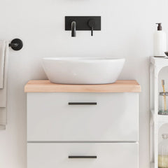 vidaXL Bathroom Countertop 60x30x(2-4) cm Untreated Solid Wood 1