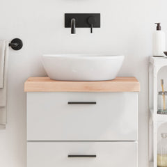 vidaXL Bathroom Countertop 60x30x(2-6) cm Untreated Solid Wood 1