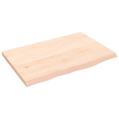 vidaXL Bathroom Countertop 60x40x2 cm Untreated Solid Wood 2
