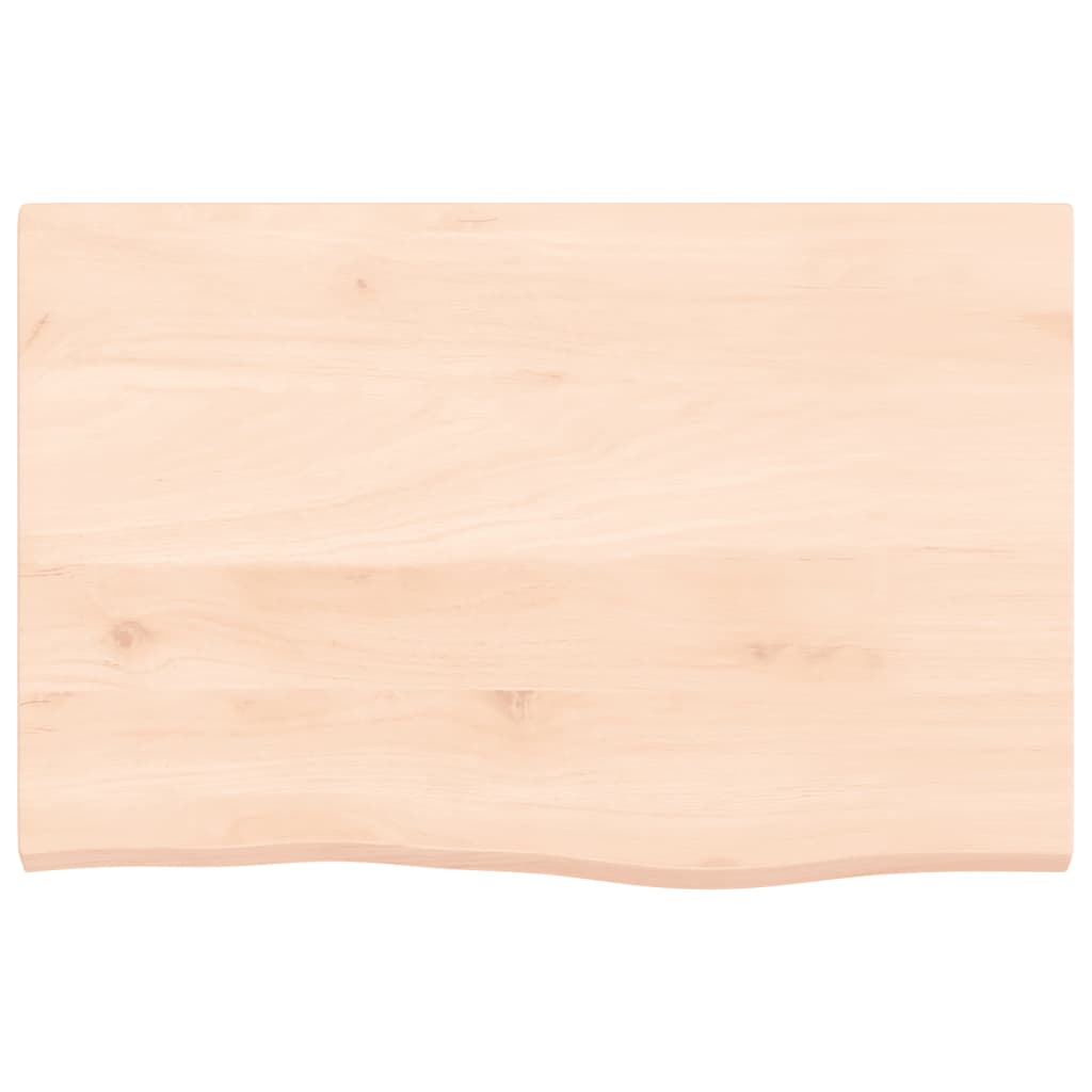 vidaXL Bathroom Countertop 60x40x2 cm Untreated Solid Wood 3