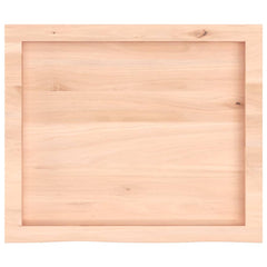 vidaXL Bathroom Countertop 60x50x(2-4) cm Untreated Solid Wood 4