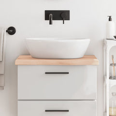 vidaXL Bathroom Countertop 60x50x(2-4) cm Untreated Solid Wood 1