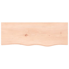 vidaXL Bathroom Countertop 80x30x2 cm Untreated Solid Wood 3