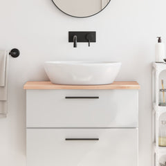 vidaXL Bathroom Countertop 80x30x2 cm Untreated Solid Wood 1