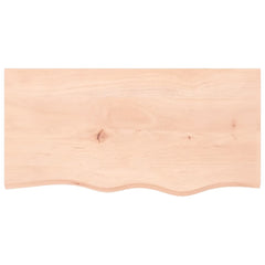 vidaXL Bathroom Countertop 80x40x(2-6) cm Untreated Solid Wood 3