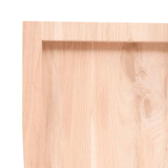 vidaXL Bathroom Countertop 80x40x(2-6) cm Untreated Solid Wood 6