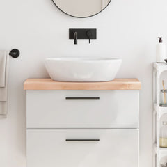 vidaXL Bathroom Countertop 80x40x(2-6) cm Untreated Solid Wood 1