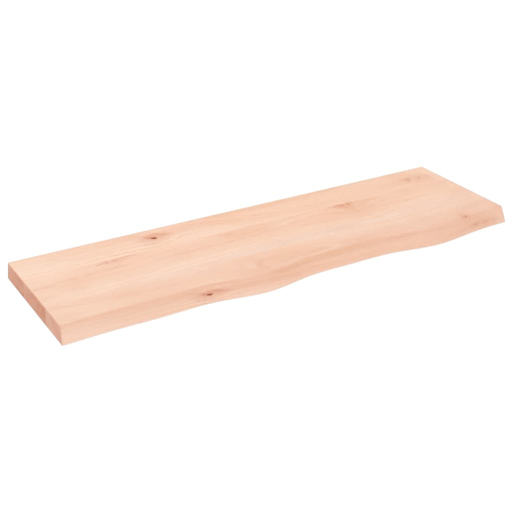 vidaXL Bathroom Countertop 100x30x(2-4) cm Untreated Solid Wood 2