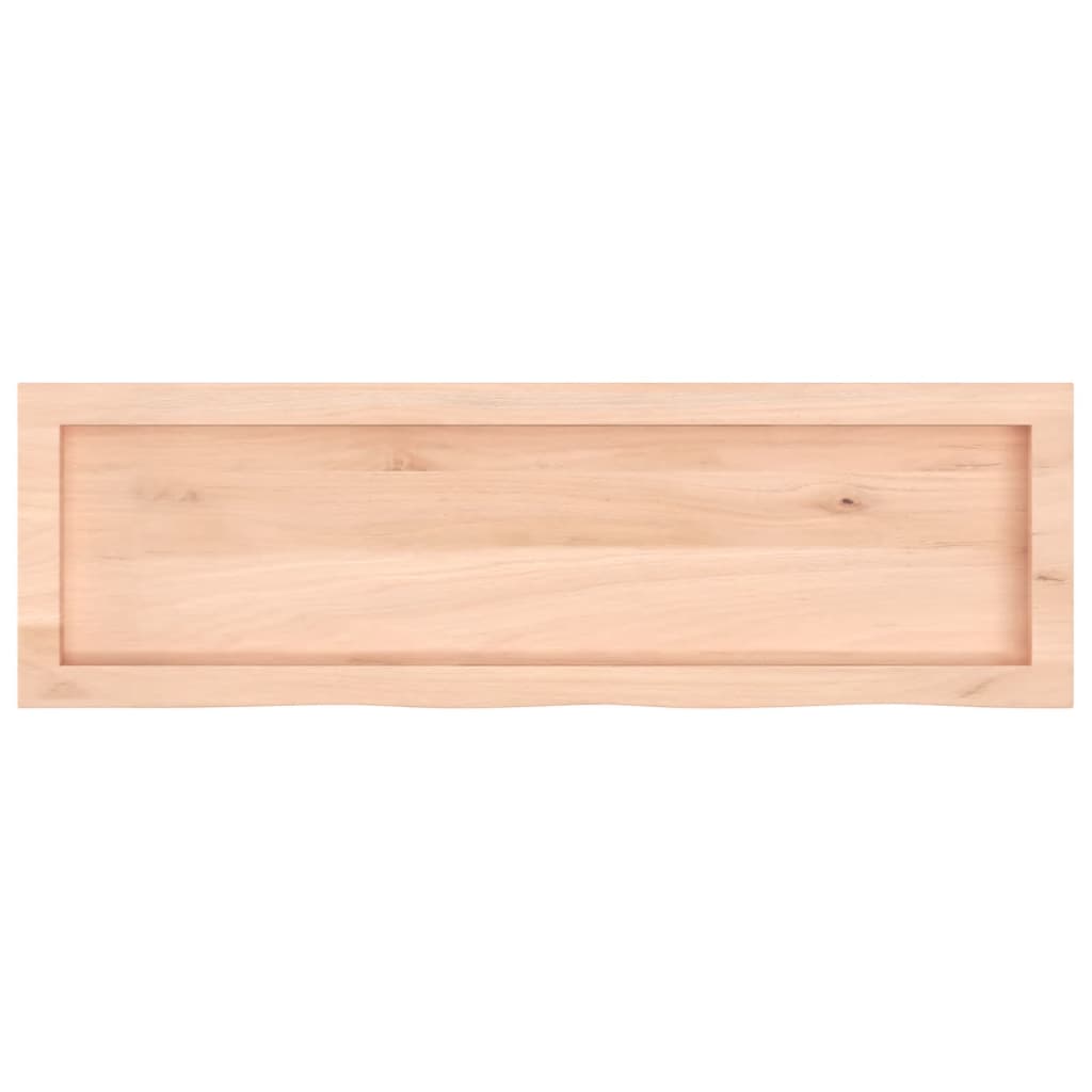 vidaXL Bathroom Countertop 100x30x(2-4) cm Untreated Solid Wood 4