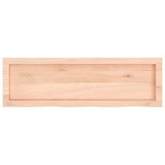 vidaXL Bathroom Countertop 100x30x(2-4) cm Untreated Solid Wood 4