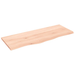 vidaXL Bathroom Countertop 100x40x2 cm Untreated Solid Wood 2