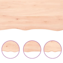 vidaXL Bathroom Countertop 100x40x(2-4) cm Untreated Solid Wood 5
