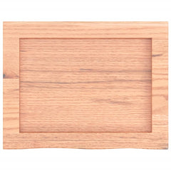 vidaXL Bathroom Countertop Light Brown 40x30x(2-4) cm Treated Solid Wood 3