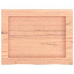 vidaXL Bathroom Countertop Light Brown 40x30x(2-6) cm Treated Solid Wood 4