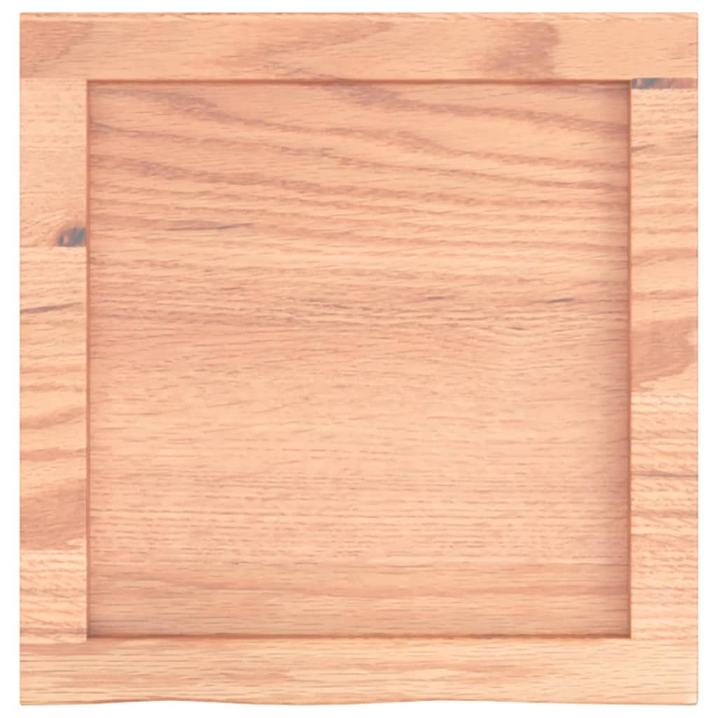 vidaXL Bathroom Countertop Light Brown 40x40x(2-4) cm Treated Solid Wood 4
