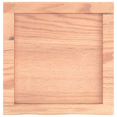 vidaXL Bathroom Countertop Light Brown 40x40x(2-4) cm Treated Solid Wood 4