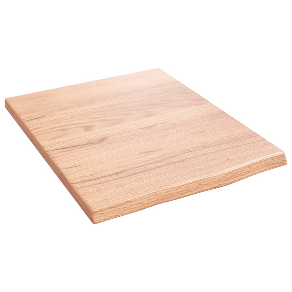 vidaXL Bathroom Countertop Light Brown 40x50x2 cm Treated Solid Wood 2