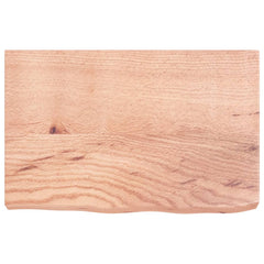 vidaXL Bathroom Countertop Light Brown 60x40x(2-6) cm Treated Solid Wood 3