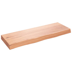 vidaXL Bathroom Countertop Light Brown 80x30x(2-6) cm Treated Solid Wood 2