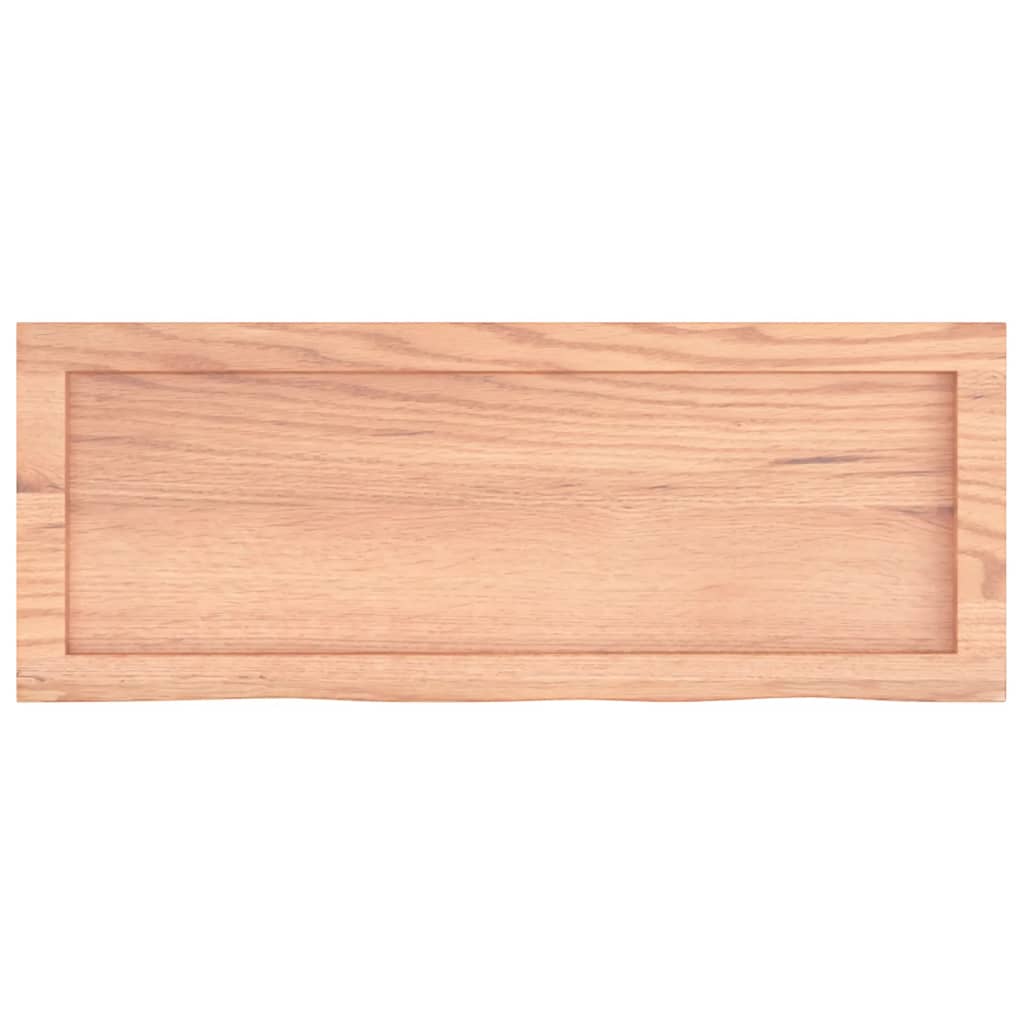 vidaXL Bathroom Countertop Light Brown 80x30x(2-6) cm Treated Solid Wood 4