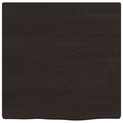 vidaXL Bathroom Countertop Dark Brown 40x40x2 cm Treated Solid Wood 3