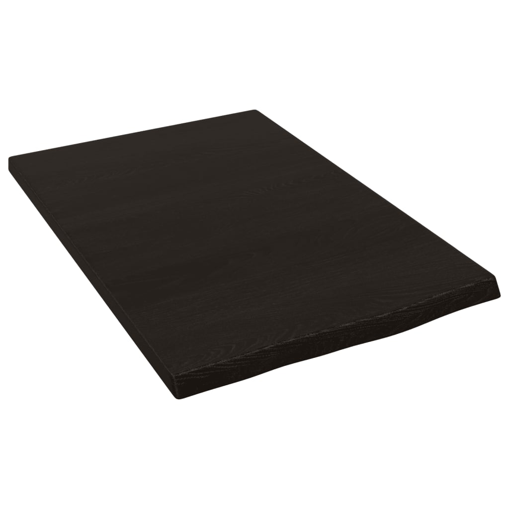 vidaXL Bathroom Countertop Dark Brown 40x60x2 cm Treated Solid Wood 2