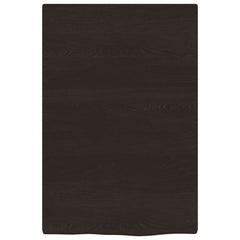 vidaXL Bathroom Countertop Dark Brown 40x60x2 cm Treated Solid Wood 3