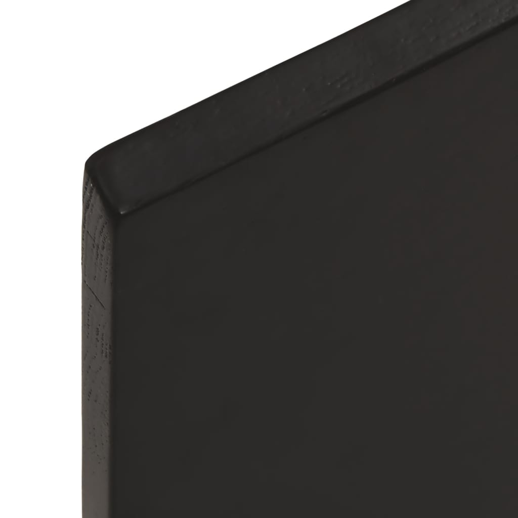 vidaXL Bathroom Countertop Dark Brown 60x40x2 cm Treated Solid Wood 5