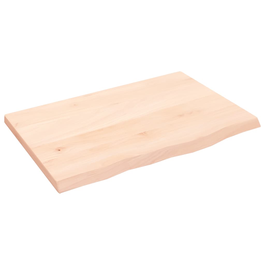 vidaXL Table Top 60x40x2 cm Untreated Solid Wood Oak 2