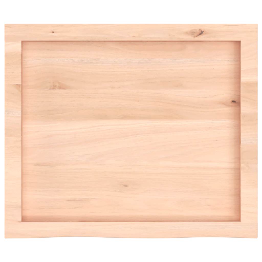 vidaXL Table Top 60x50x(2-4) cm Untreated Solid Wood Oak 4