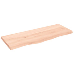 vidaXL Table Top 100x40x(2-4) cm Untreated Solid Wood Oak 2