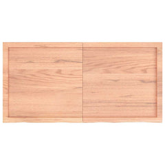 vidaXL Table Top Light Brown 120x60x(2-4) cm Treated Solid Wood Oak 3