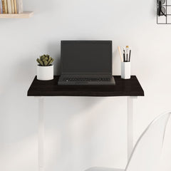 vidaXL Table Top Dark Brown 60x40x2 cm Treated Solid Wood Oak 1