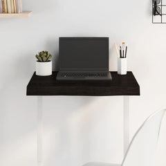 vidaXL Table Top Dark Brown 60x40x(2-6) cm Treated Solid Wood Oak 1