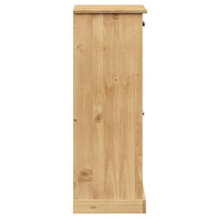 vidaXL Shoe Cabinet VIGO 60x35x96 cm Solid Wood Pine 6