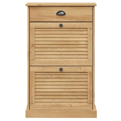 vidaXL Shoe Cabinet VIGO 60x35x96 cm Solid Wood Pine 5