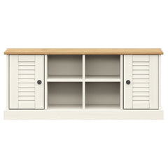 Shoe Bench "VIGO" 106x35x45 cm Solid Wood Pine White